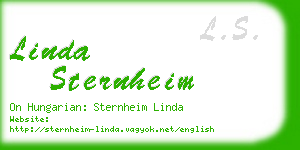 linda sternheim business card